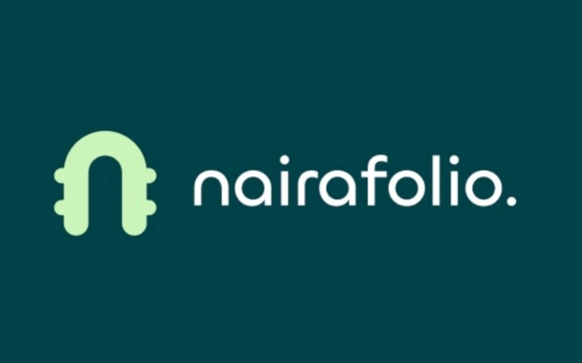 Nairafolio brand identity on a deep teal background